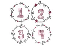 Stickdatei - Adventskränze